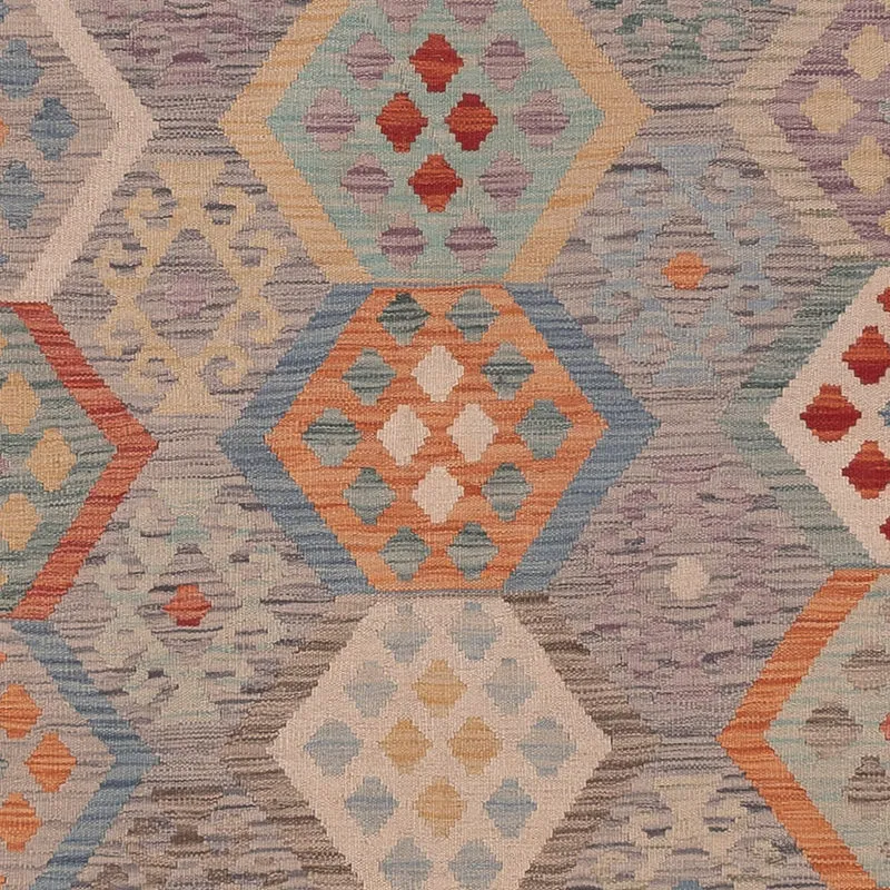 Kelim Maimene Teppich 262x353cm - mehrfarbig