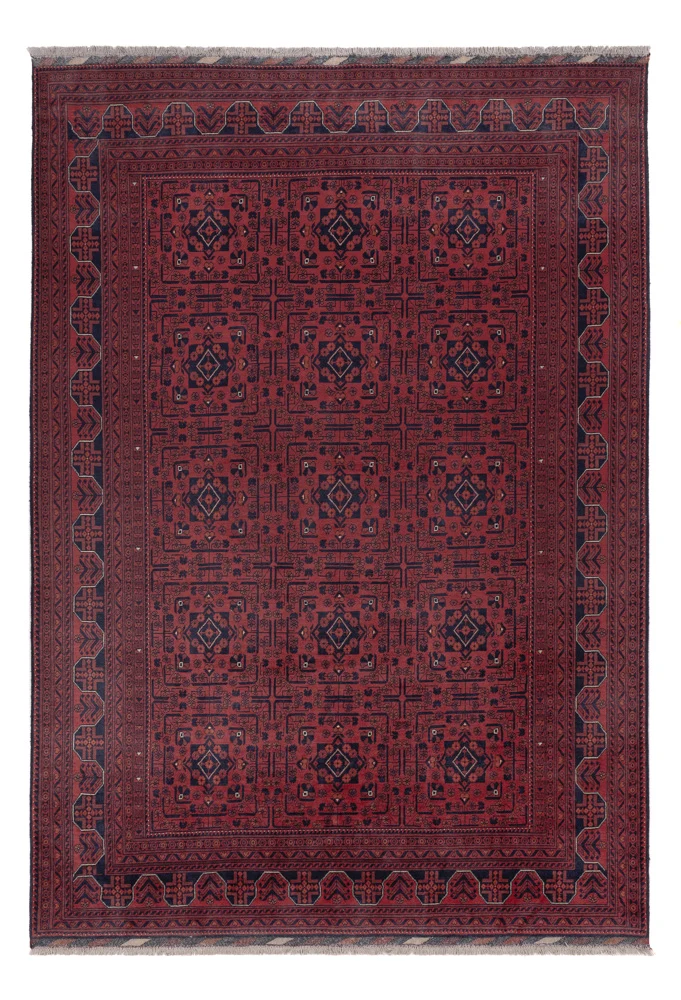 Khal Mohammadi Teppich 195x289cm - Orientteppich - dunkelrot
