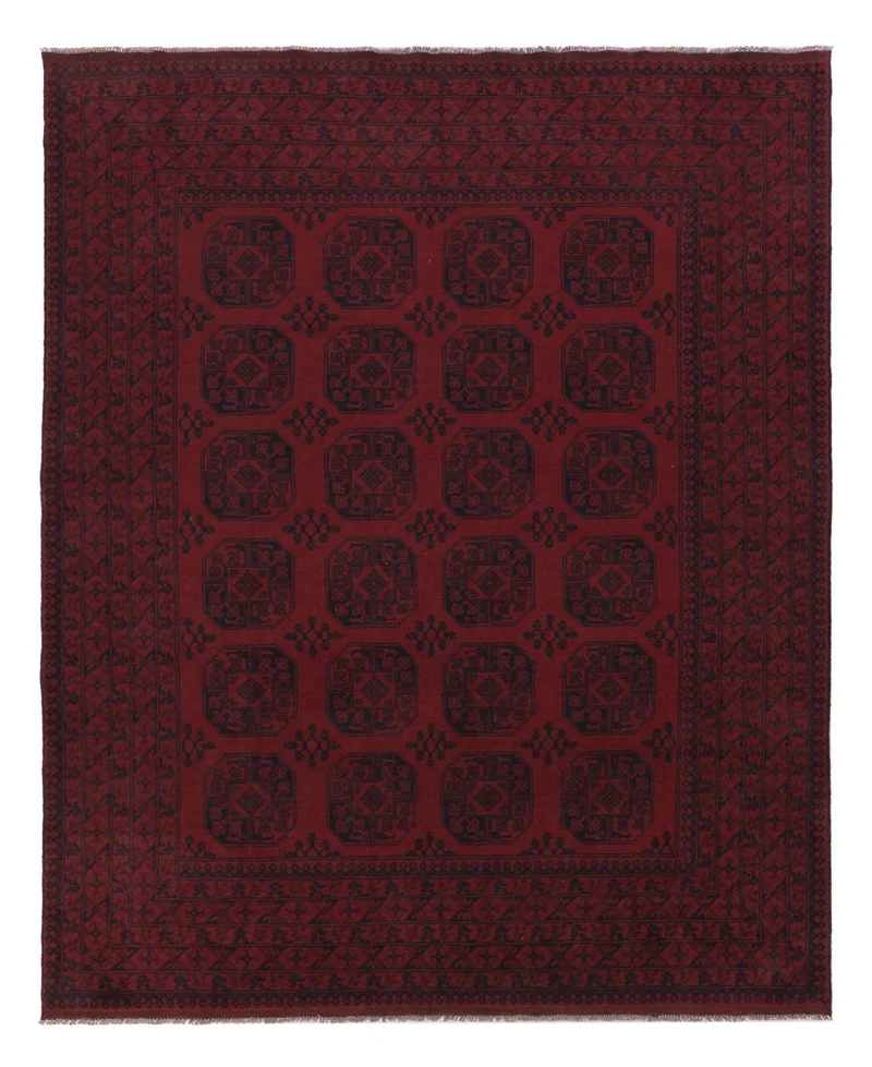 Akhche Teppich 252x302cm - Perserteppich - dunkelrot