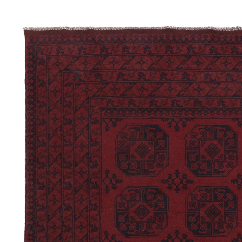 Akhche Teppich 252x302cm - Perserteppich - dunkelrot