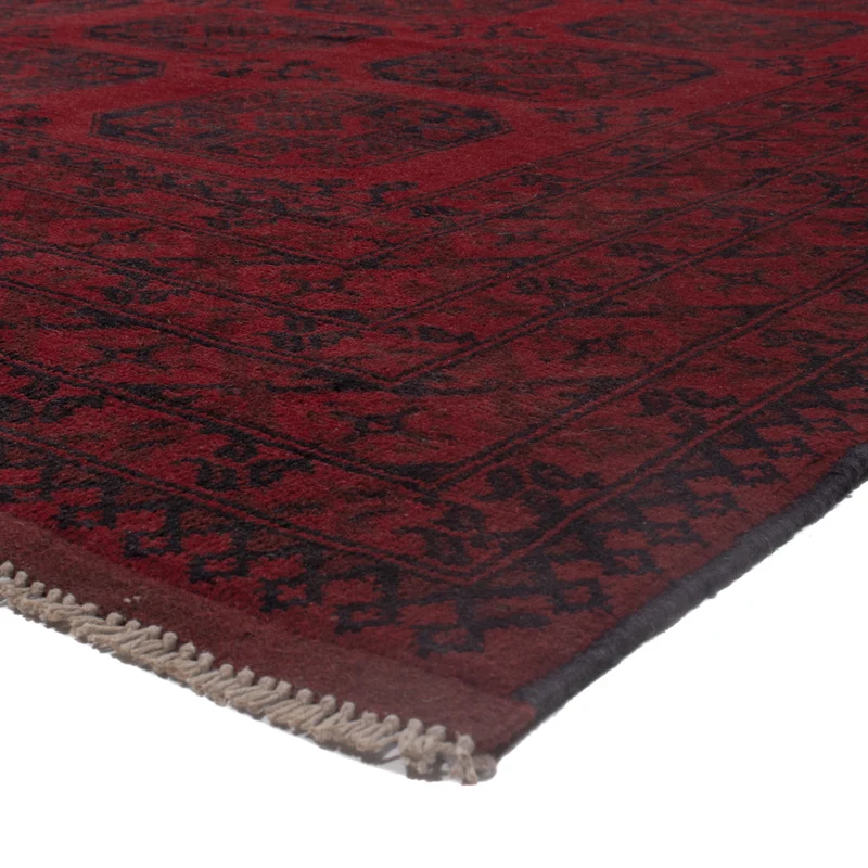 Akhche Teppich 252x302cm - Perserteppich - dunkelrot