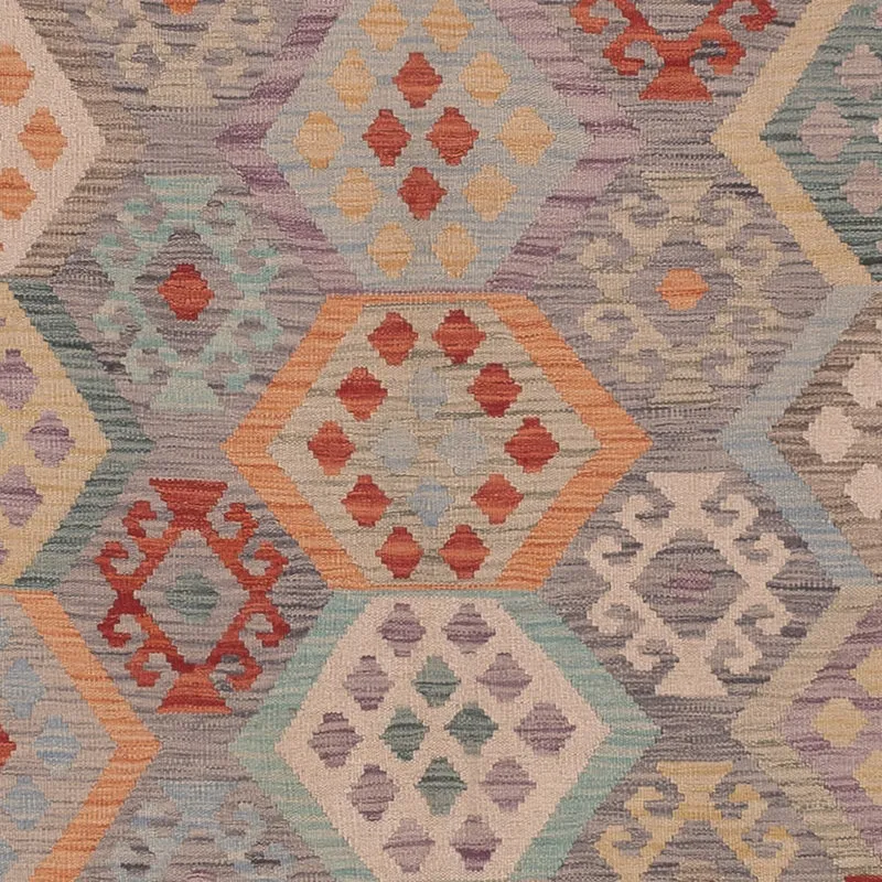 Kelim Maimene Teppich 258x353cm - mehrfarbig