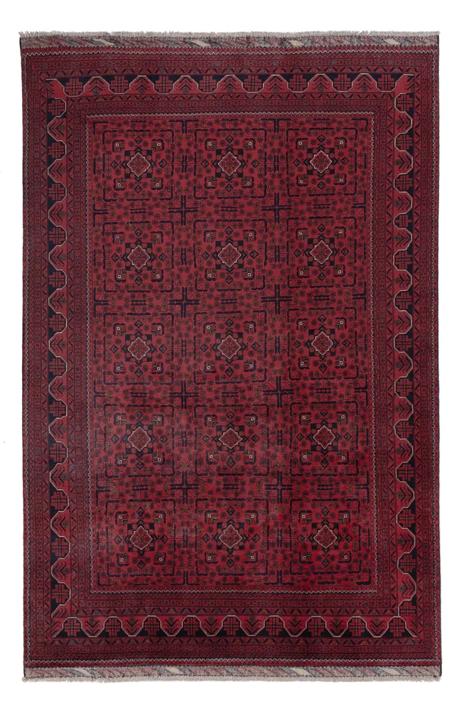 Khal Mohammadi Teppich 194x288cm - Orientteppich - dunkelrot