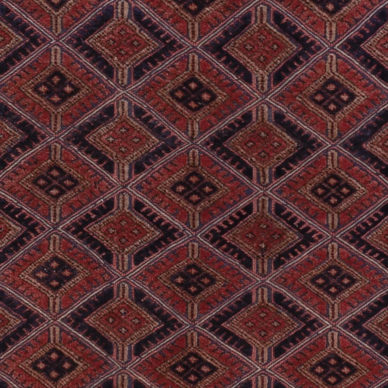 Kelim Afghan Teppich 146x178cm - dunkelrot