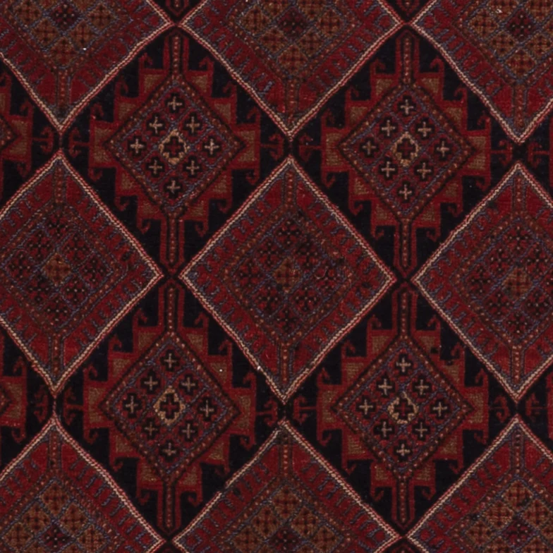 Kelim Afghan Teppich 141x180cm - dunkelrot