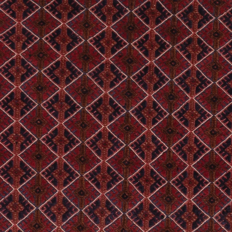 Kelim Afghan Teppich 141x181cm - dunkelrot