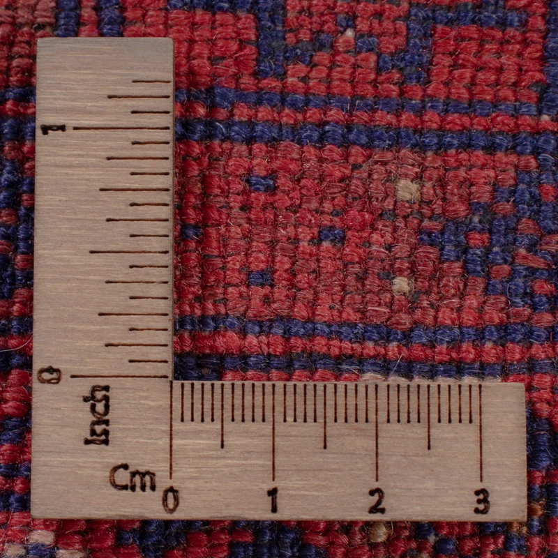 Kelim Afghan Teppich 141x181cm - dunkelrot