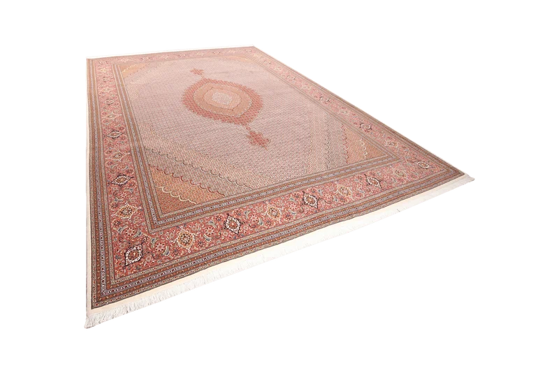 Tabriz 50 Raj · Handgeknüpft – Braun, 405x306 cm