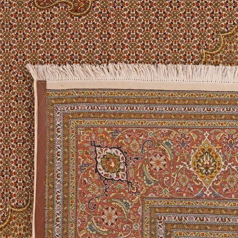 Tabriz 50 Raj · Handgeknüpft – Braun, 405x306 cm