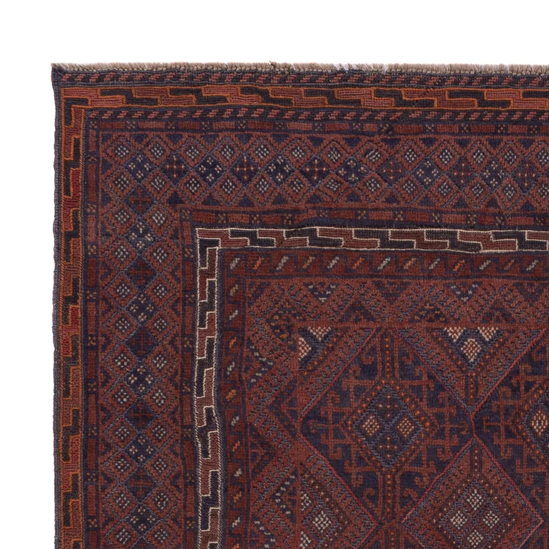 Kelim Afghan Teppich 158x194cm - dunkelbeige