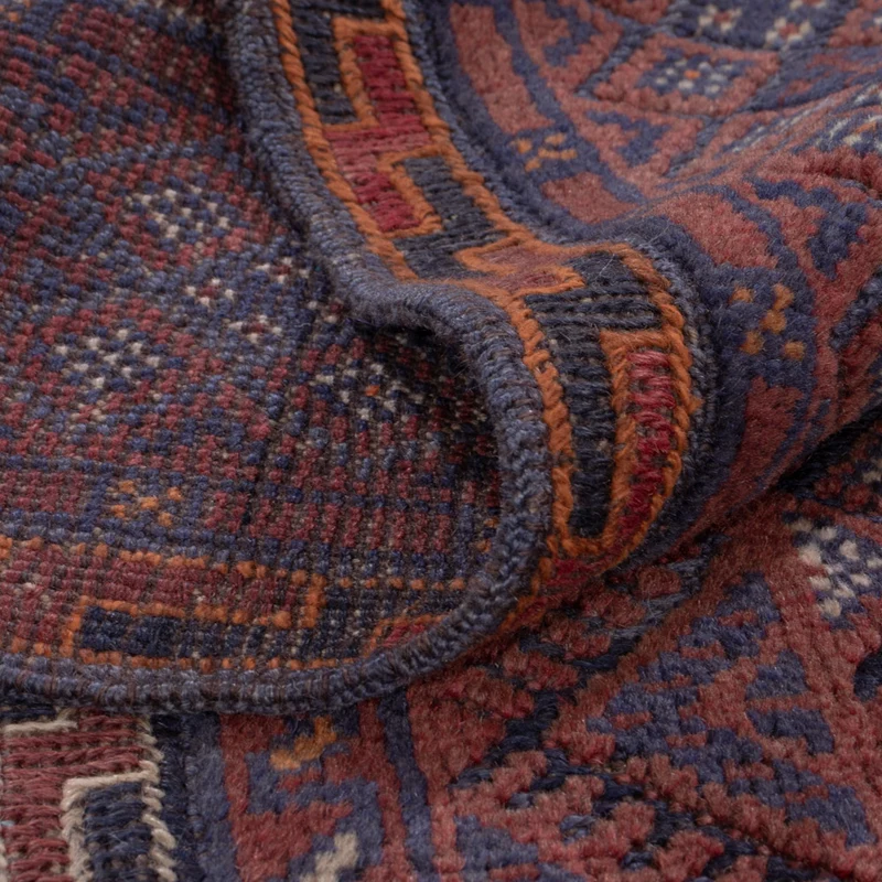 Kelim Afghan Teppich 158x194cm - dunkelbeige