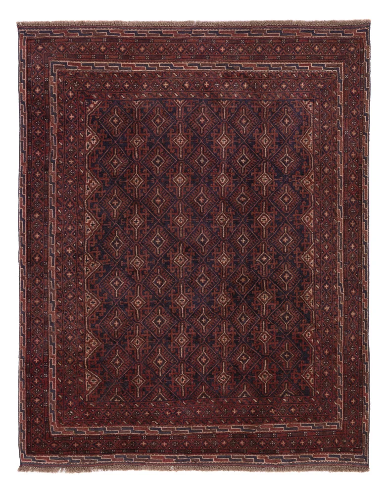 Kelim Afghan Teppich 155x195cm - dunkelbeige
