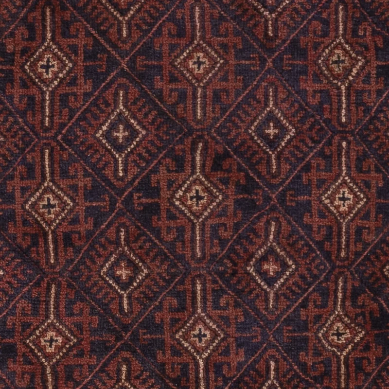 Kelim Afghan Teppich 155x195cm - dunkelbeige