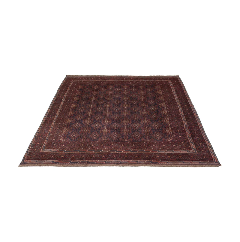 Kelim Afghan Teppich 155x195cm - dunkelbeige