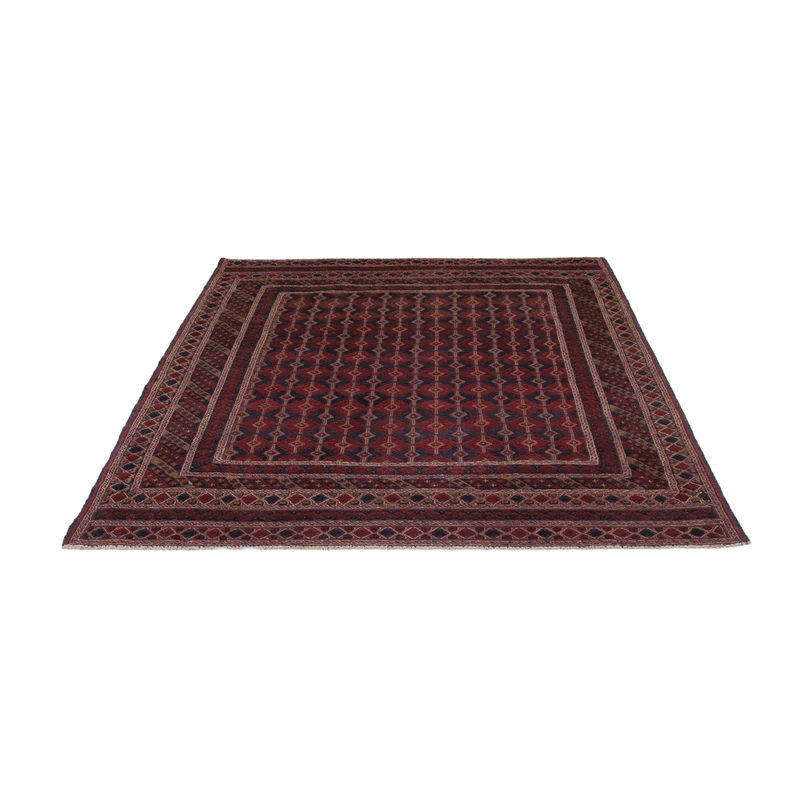 Kelim Afghan Teppich 160x190cm - dunkelbeige