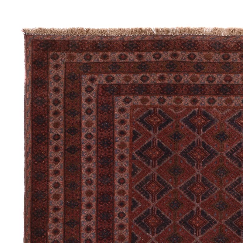 Kelim Afghan Teppich 153x199cm - dunkelbeige