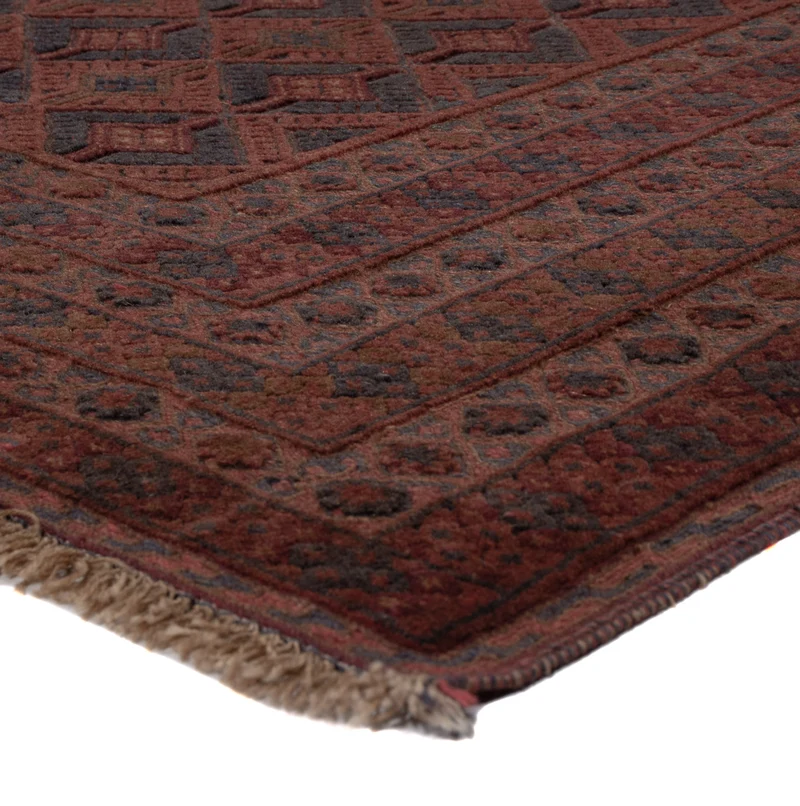 Kelim Afghan Teppich 153x199cm - dunkelbeige