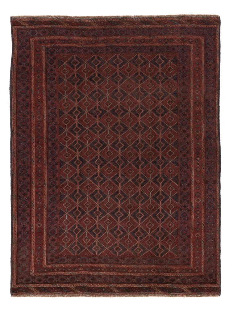Kelim Afghan Teppich 149x202cm - dunkelbeige