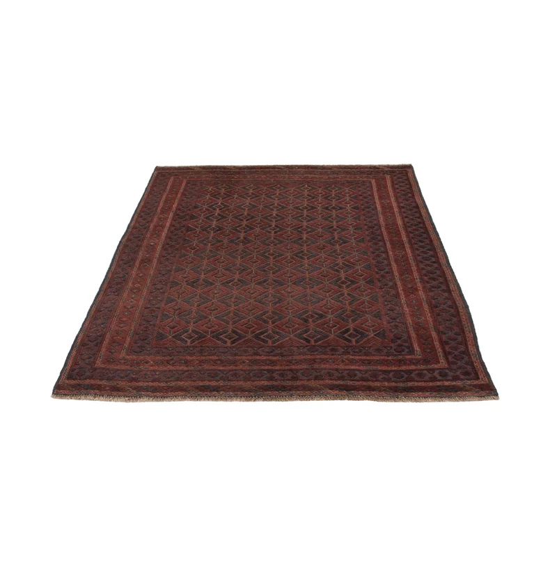 Kelim Afghan Teppich 149x202cm - dunkelbeige