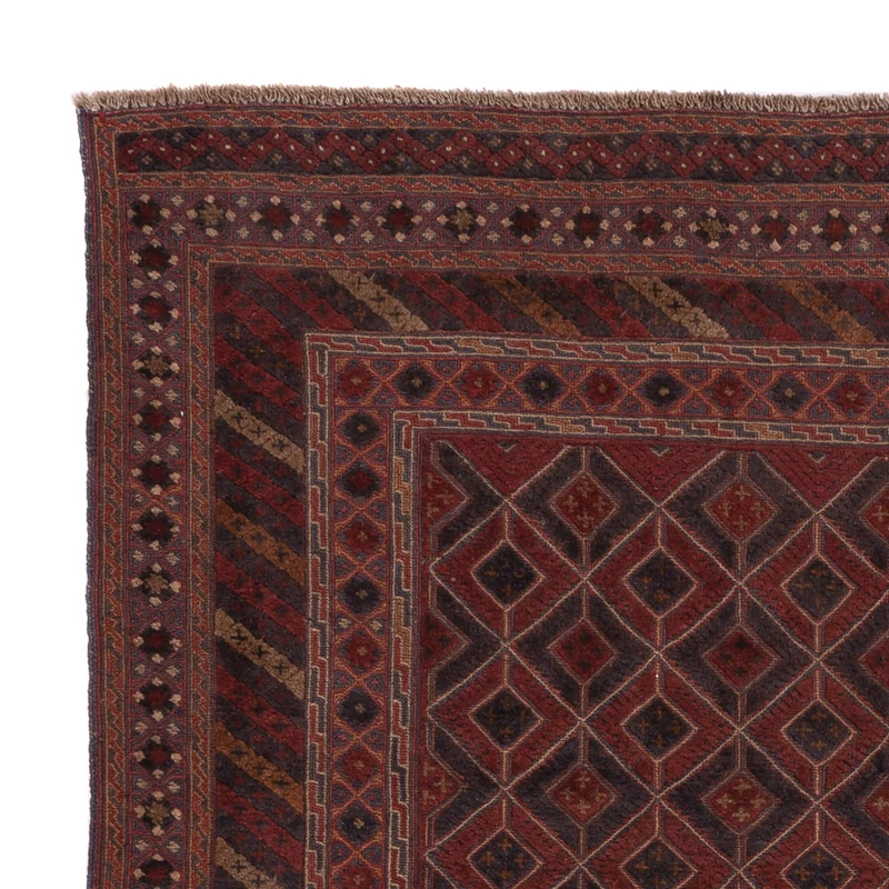 Kelim Afghan Teppich 154x197cm - dunkelbeige