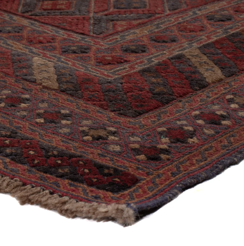 Kelim Afghan Teppich 154x197cm - dunkelbeige