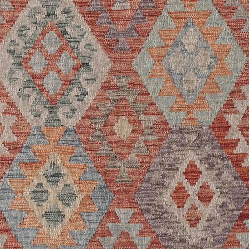 Kelim Maimene Teppich 250x307cm - mehrfarbig