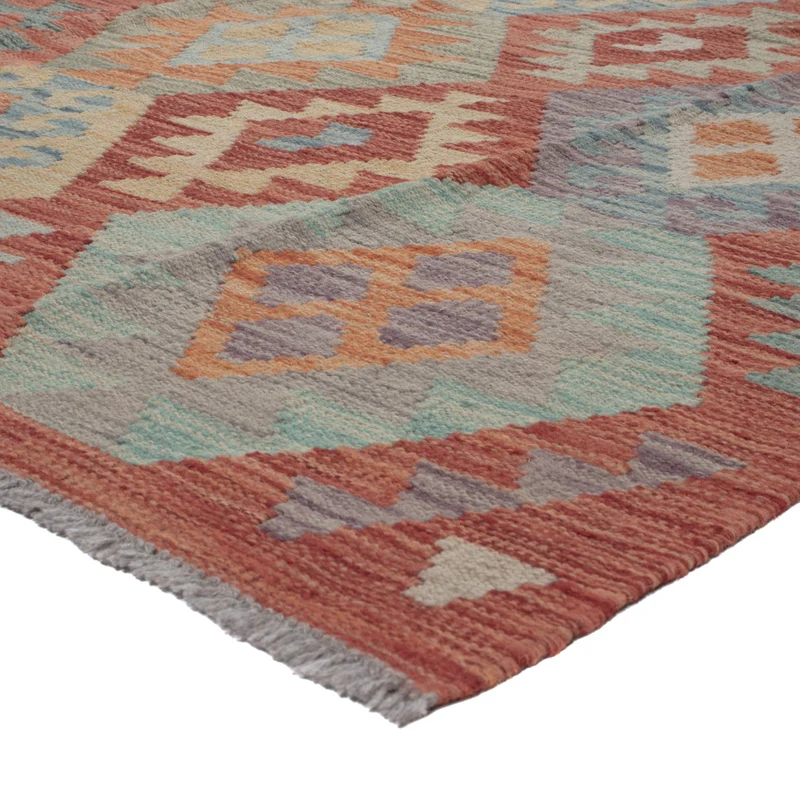 Kelim Maimene Teppich 250x307cm - mehrfarbig
