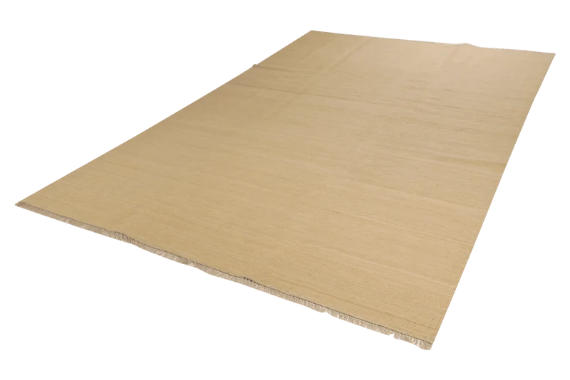 Kelim Gashgai · Handgewebt – Beige, 293x192 cm