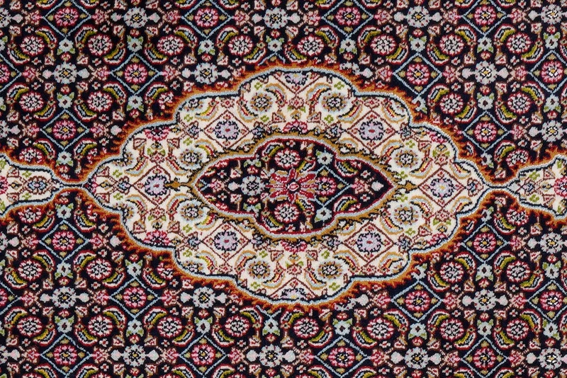 Moud Mahi · Handgeknüpft – Blau, 152x94 cm