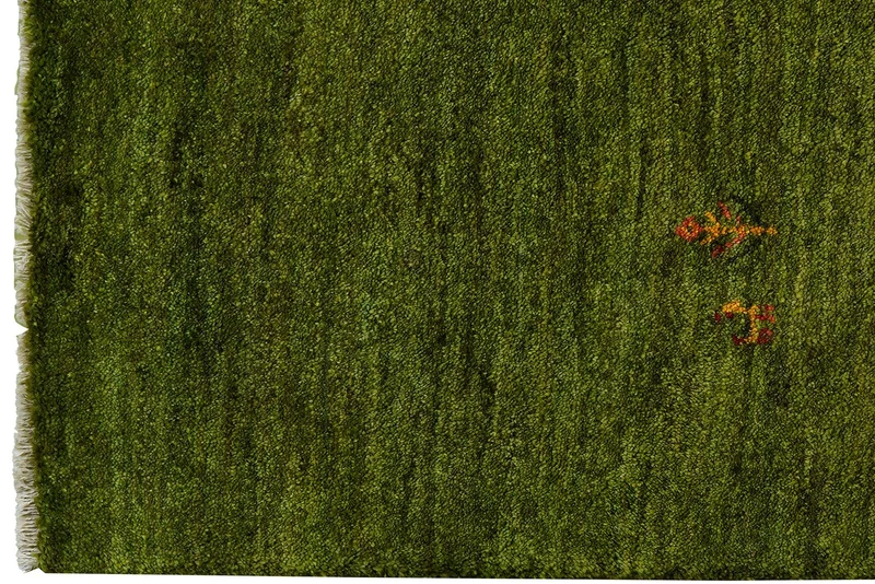 Gabbeh · Handgeknüpft – Grün, 147x101 cm