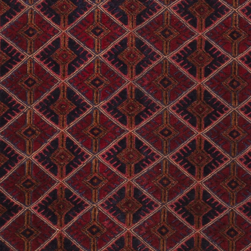 Kelim Afghan Teppich 150x191cm - dunkelrot