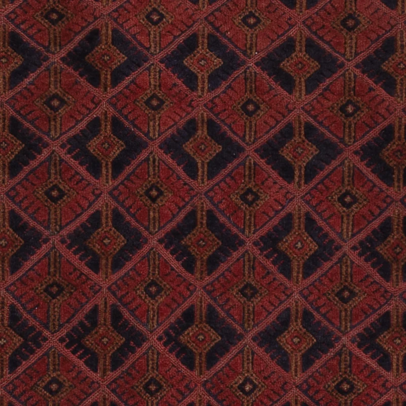 Kelim Afghan Teppich 148x193cm - dunkelrot
