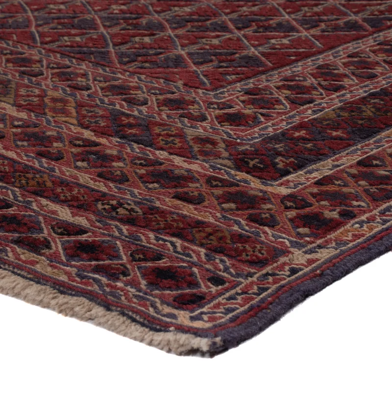 Kelim Afghan Teppich 190x208cm - dunkelbeige