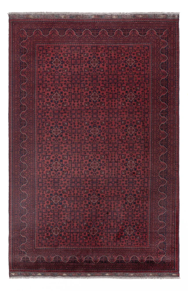 Khal Mohammadi Teppich 200x304cm - Orientteppich - dunkelrot