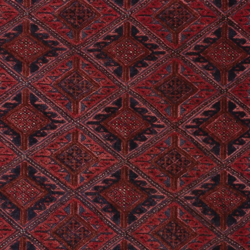 Kelim Afghan Teppich 147x190cm - dunkelrot