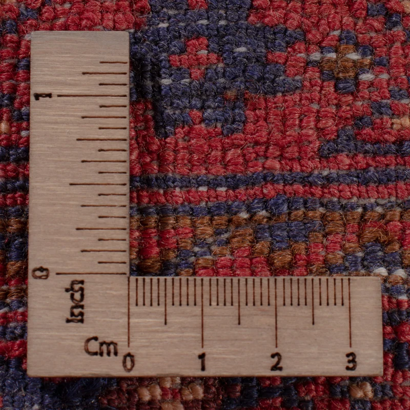Kelim Afghan Teppich 147x190cm - dunkelrot