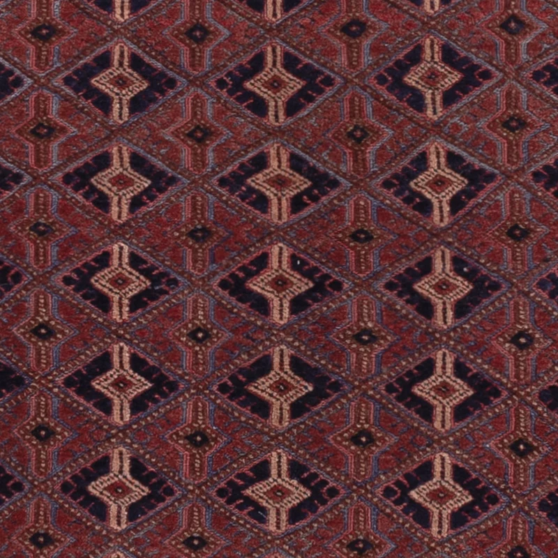 Kelim Afghan Teppich 146x191cm - dunkelrot