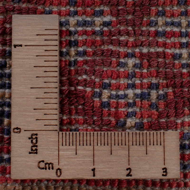 Kelim Afghan Teppich 141x183cm - dunkelrot