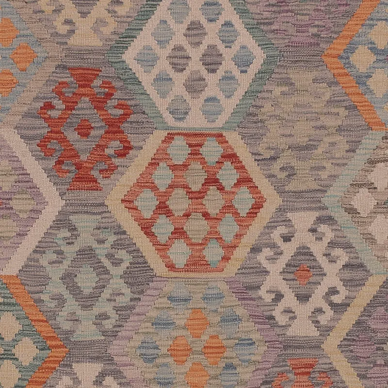 Kelim Maimene Teppich 255x356cm - mehrfarbig