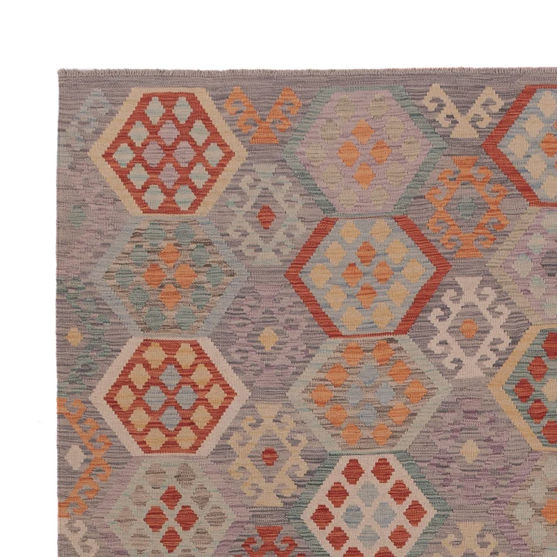 Kelim Maimene Teppich 255x356cm - mehrfarbig