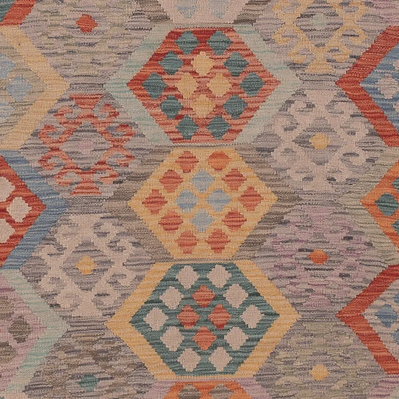 Kelim Maimene Teppich 255x352cm - mehrfarbig