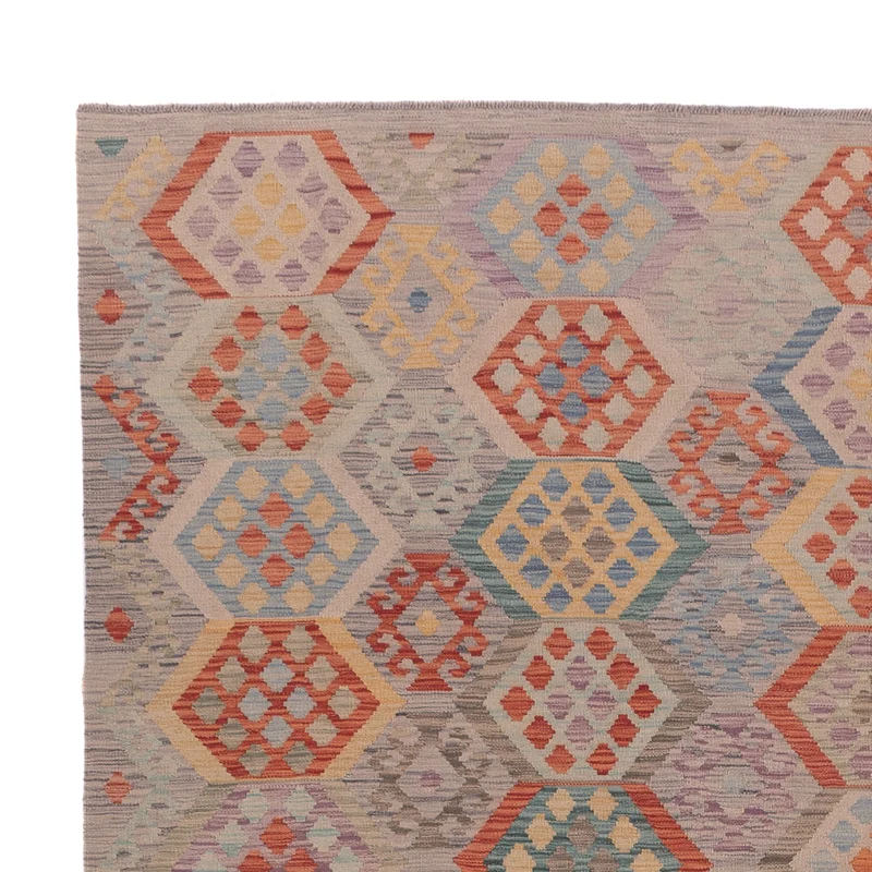 Kelim Maimene Teppich 255x352cm - mehrfarbig