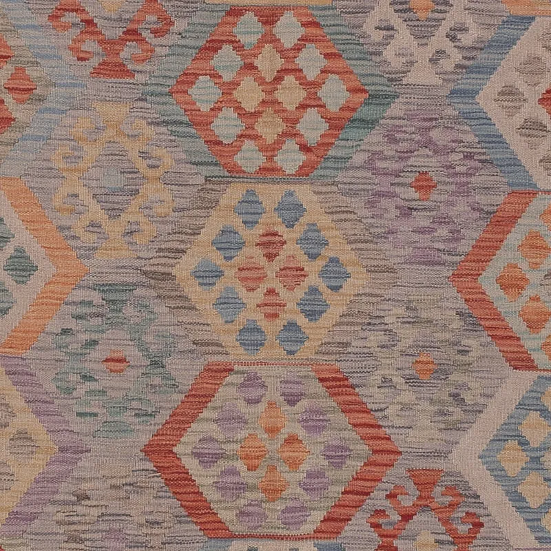 Kelim Maimene Teppich 256x350cm - mehrfarbig