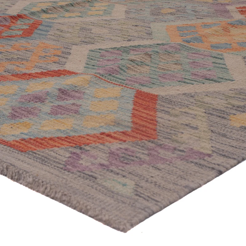 Kelim Maimene Teppich 256x350cm - mehrfarbig