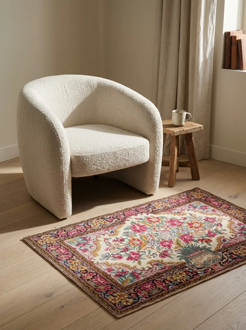 Kirman · Handgeknüpft – Beige, 57x89 cm