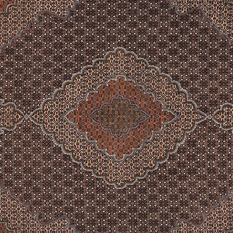 Tabriz 40 Raj · Handgeknüpft – Schwarz, 340x249 cm