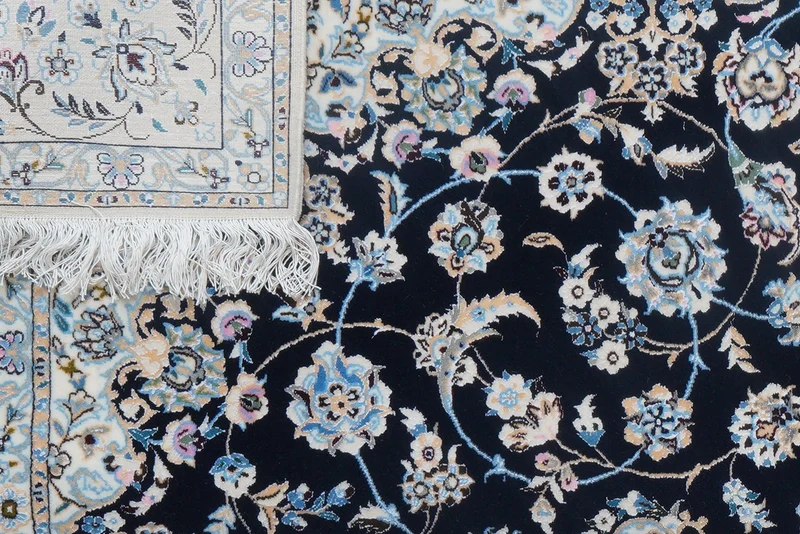 Nain 6La · Handgeknüpft – Blau, 238x162 cm