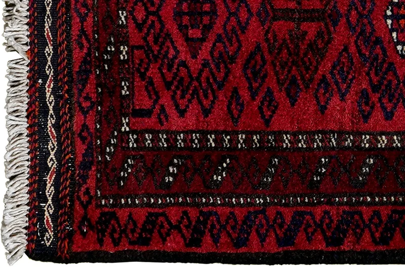 Belutch · Handgeknüpft – Rot, 78x44 cm