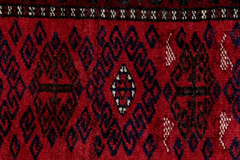 Belutch · Handgeknüpft – Rot, 78x44 cm