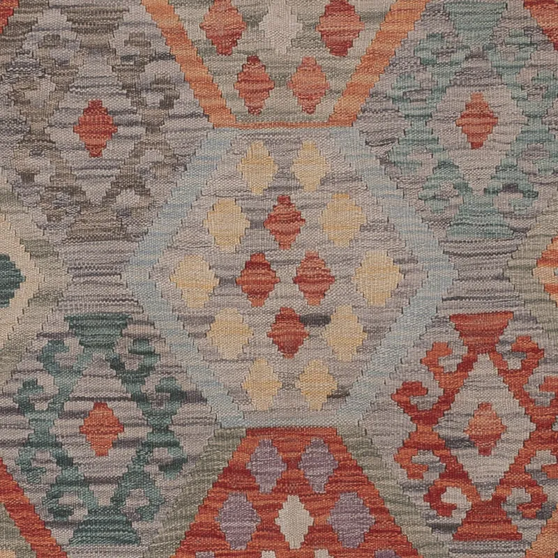 Kelim Maimene Teppich 252x298cm - mehrfarbig